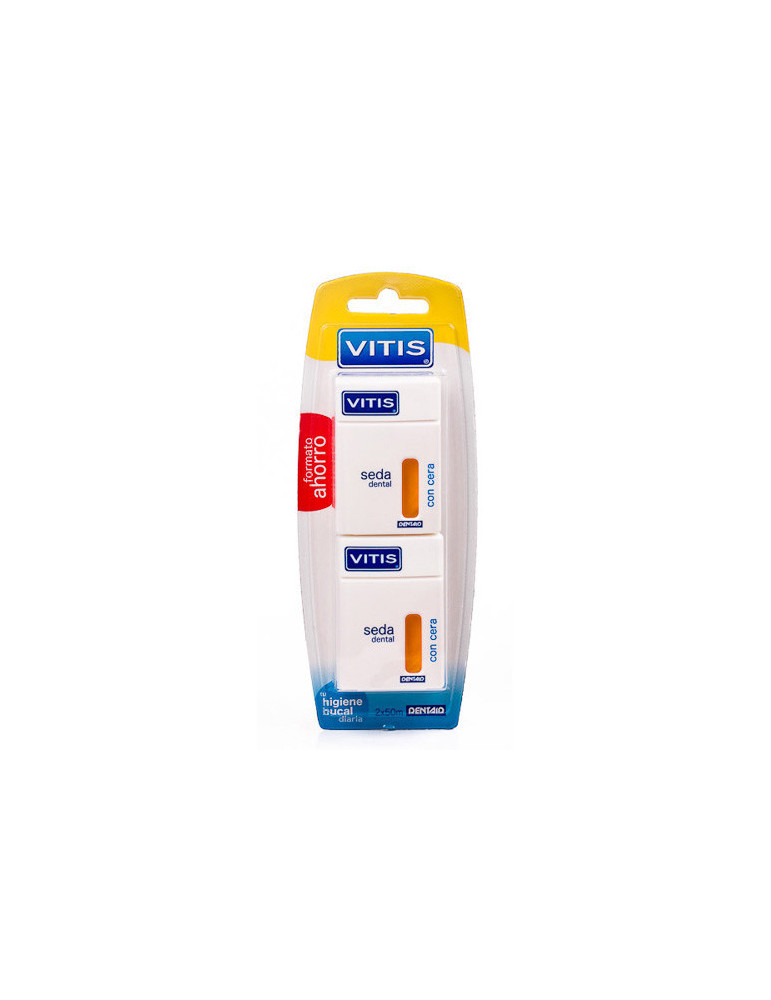 VITIS SEDA DENTAL CON CERA DUPLO 2X50M