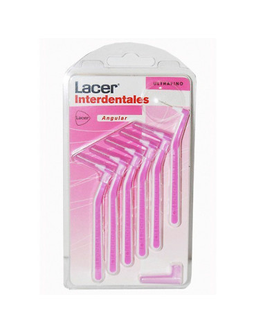 CEPILLO INTERDENTAL LACER ANGULAR ULTRAFINO ROSA