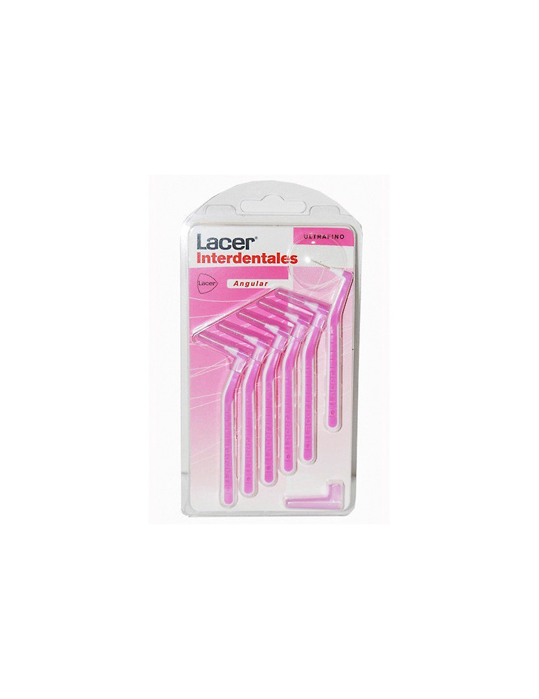 CEPILLO INTERDENTAL LACER ANGULAR ULTRAFINO ROSA