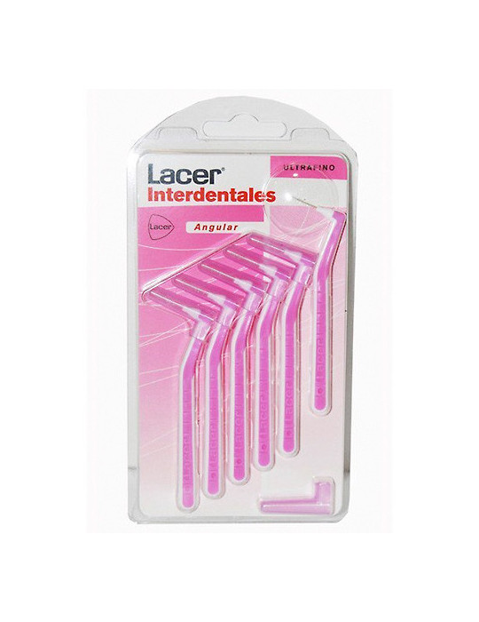 CEPILLO INTERDENTAL LACER ANGULAR ULTRAFINO ROSA