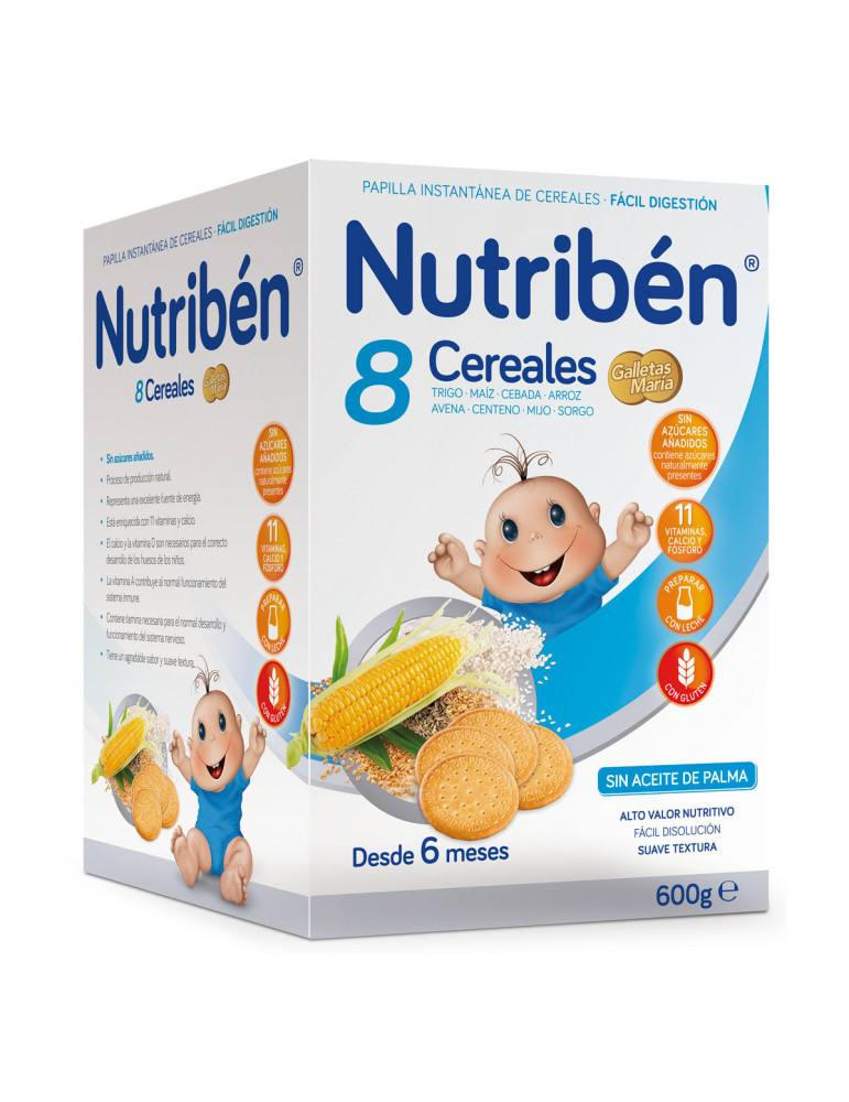 NUTRIBEN 8 CEREALES CON GALLETA MARIA 600G