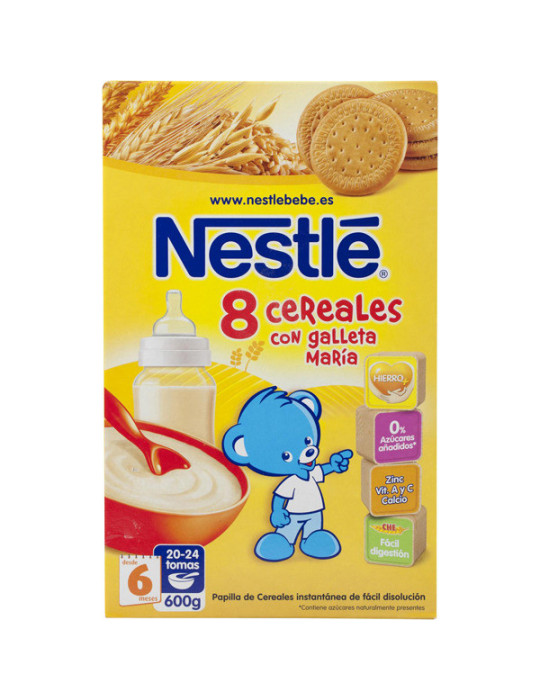 NESTLE 8 CEREALES GALLETA MARIA 900G