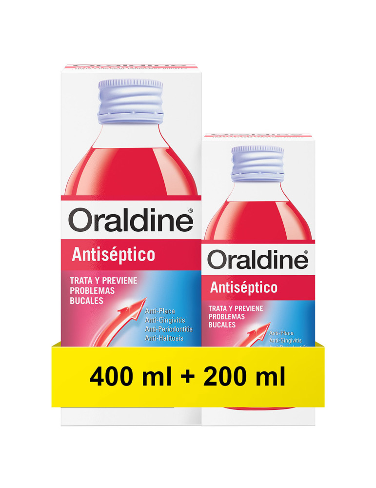 ORALDINE ANTISEPTICO PACK 400 ML +200 ML