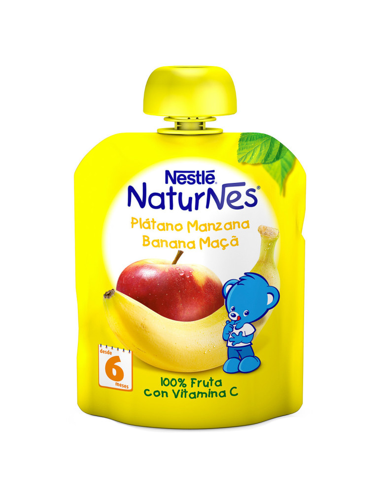 NESTLE NATURNES PLATANO MANZANA POUCH 90 G