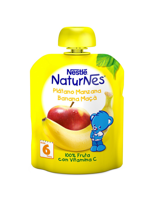 NESTLE NATURNES PLATANO MANZANA POUCH 90 G
