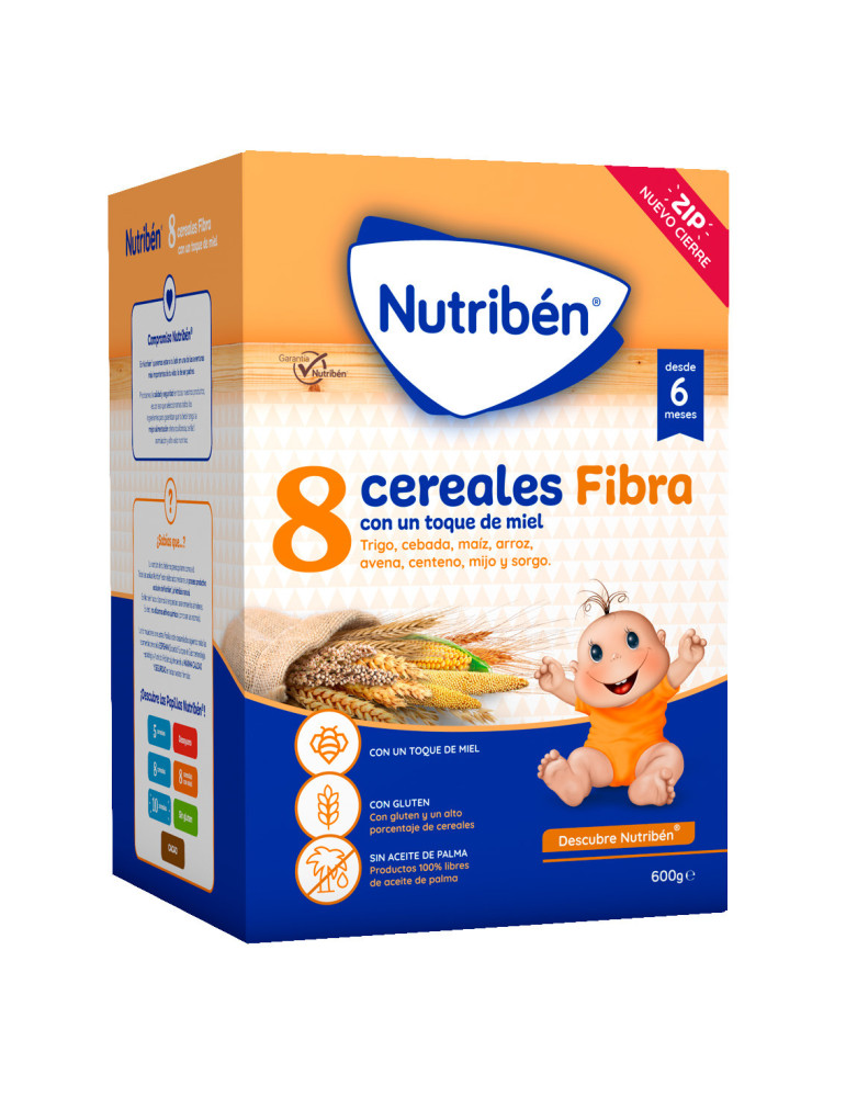 NUTRIBEN 8 CEREALES Y MIEL FIBRA 600 G