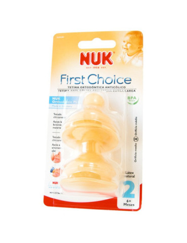 TETINA LATEX FIRST CHOICE NUK +6M TALLA M