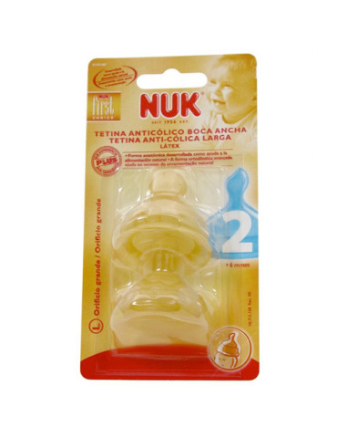 TETINA LATEX FIRST CHOICE NUK +6M TALLA L