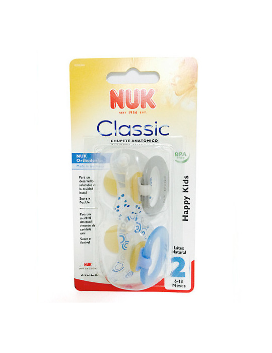 CHUPETE T2 NUK LATEX T2 DIA 2UNID SURTIDO