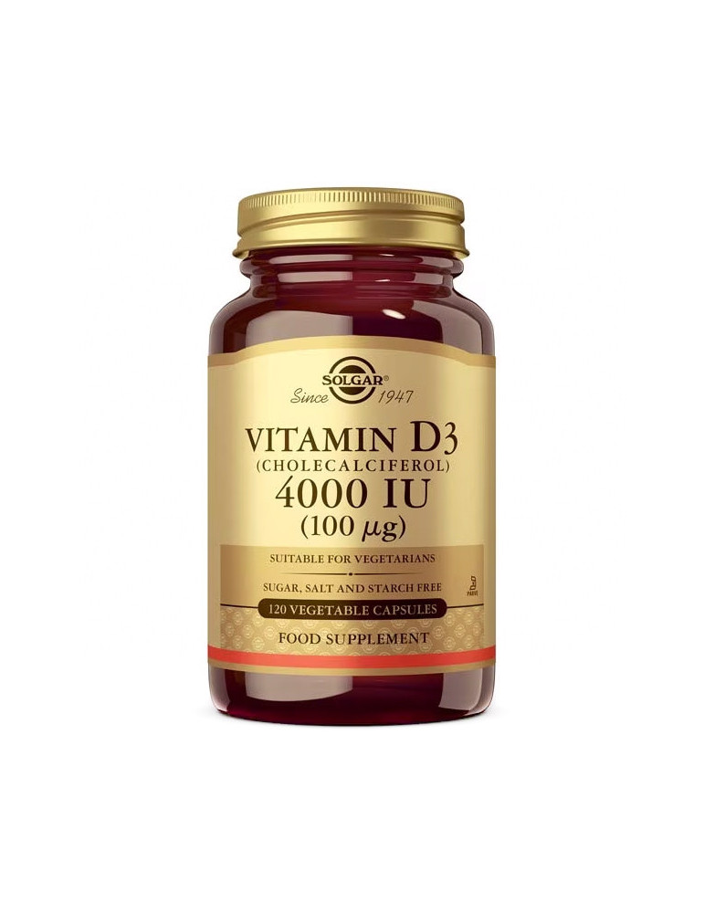 352908 SOLGAR VITAMINA D3 4000 IU 120 CAPS