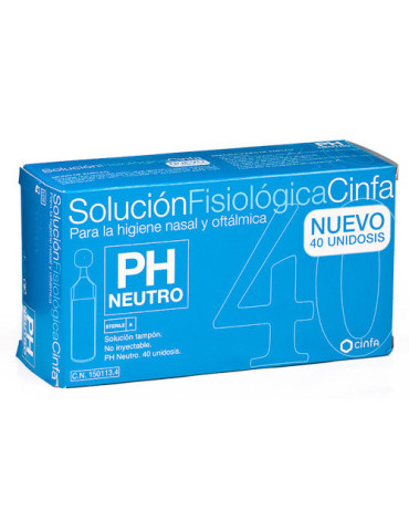 SUERO FISIOLOGICO CINFA 40 UNIDOSIS