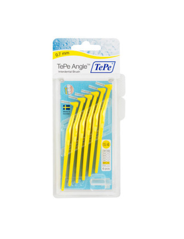 CEPILLO INTERDENTAL TEPE ANGLE 0.7 MM AMARILLO
