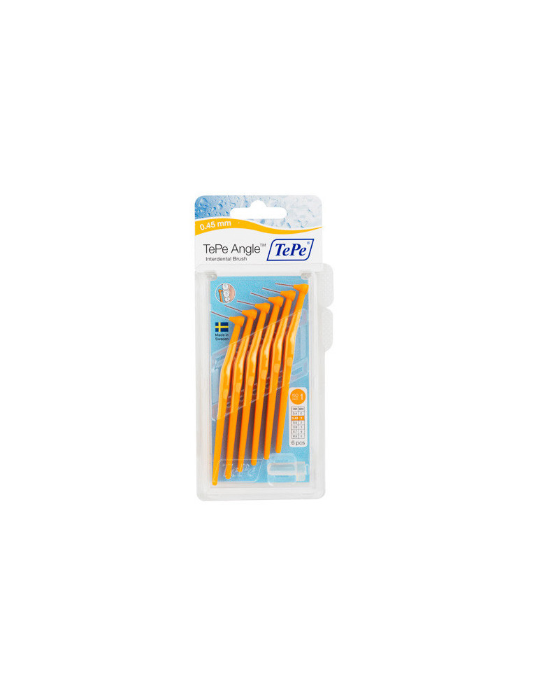 CEPILLO INTERDENTAL TEPE ANGLE 0.45 MM NARANJA
