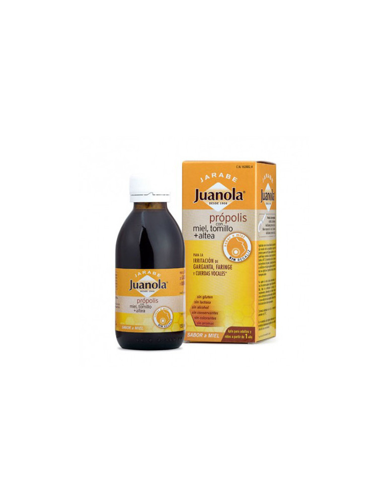 JUANOLA JARABE PROPOLIS MIEL TOMILLO ALTEA 150ML