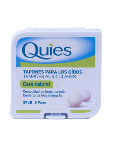 TAPONES OIDOS CERA NATURAL 16 U QUIES