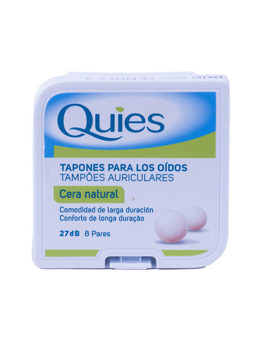 TAPONES OIDOS CERA NATURAL 16 U QUIES
