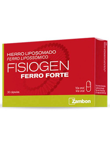 FISIOGEN FERRO FORTE CAPS 30 CAPS ROJO