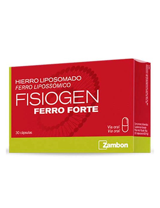 FISIOGEN FERRO FORTE CAPS 30 CAPS ROJO