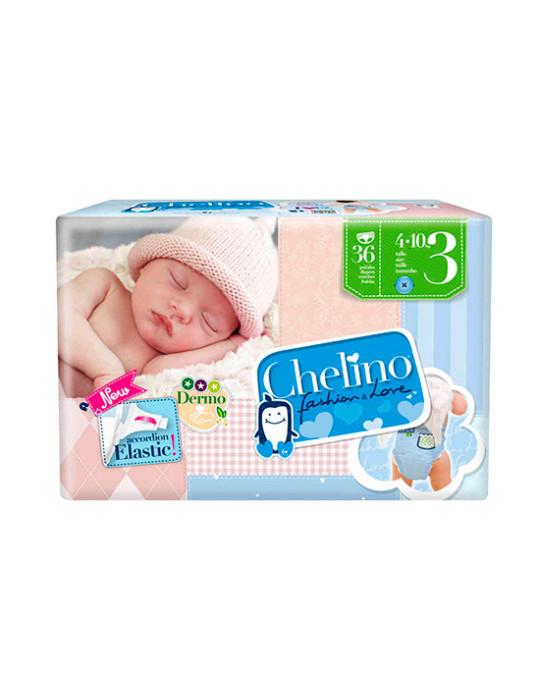 PAÑAL INFANTIL CHELINO FASHION&LOVE T-3 (4-10 KG