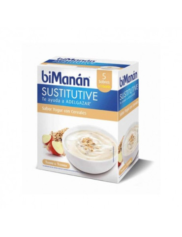 BIMANAN CREMA YOGUR CON CEREALES 6 SOBRES