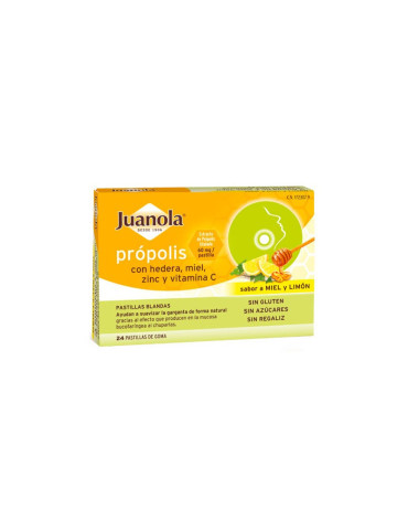 JUANOLA PASTILLAS BLANDAS PROPOLIS+HIEDRA+MIEL L