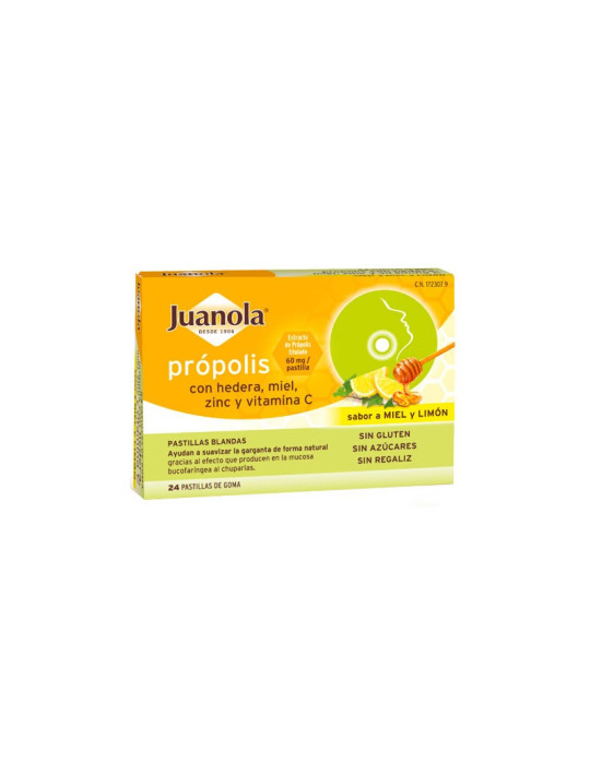 JUANOLA PASTILLAS BLANDAS PROPOLIS+HIEDRA+MIEL L
