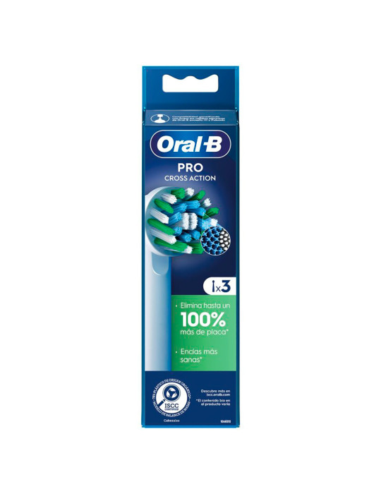ORAL B RECAMBIO CROSS ACTION 3 UDS