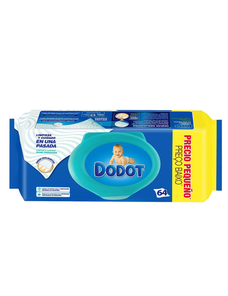 TOALLITA DODOT BASICO AZUL 64 UDS