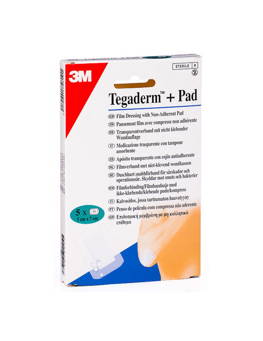 APOSITO TEGADERM+PAD 5X7CM 5 UNID