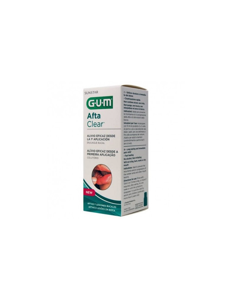 GUM AFTACLEAR COLUTORIO 120 ML