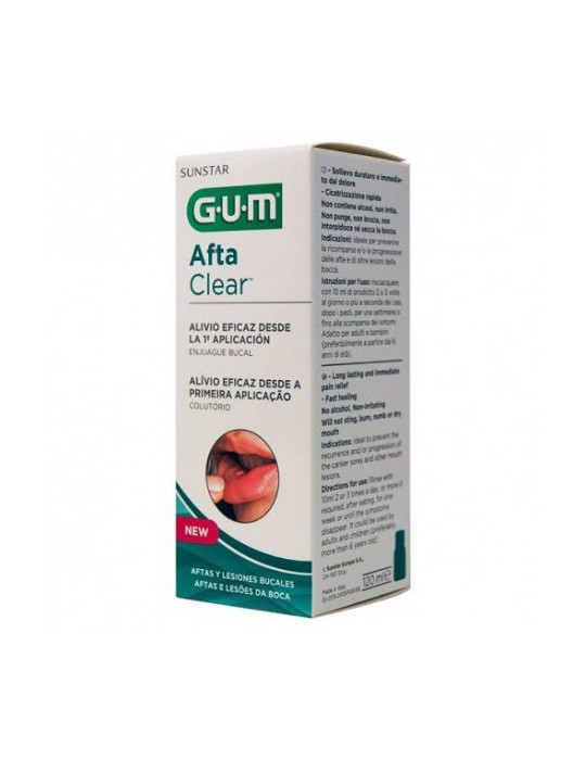 GUM AFTACLEAR COLUTORIO 120 ML