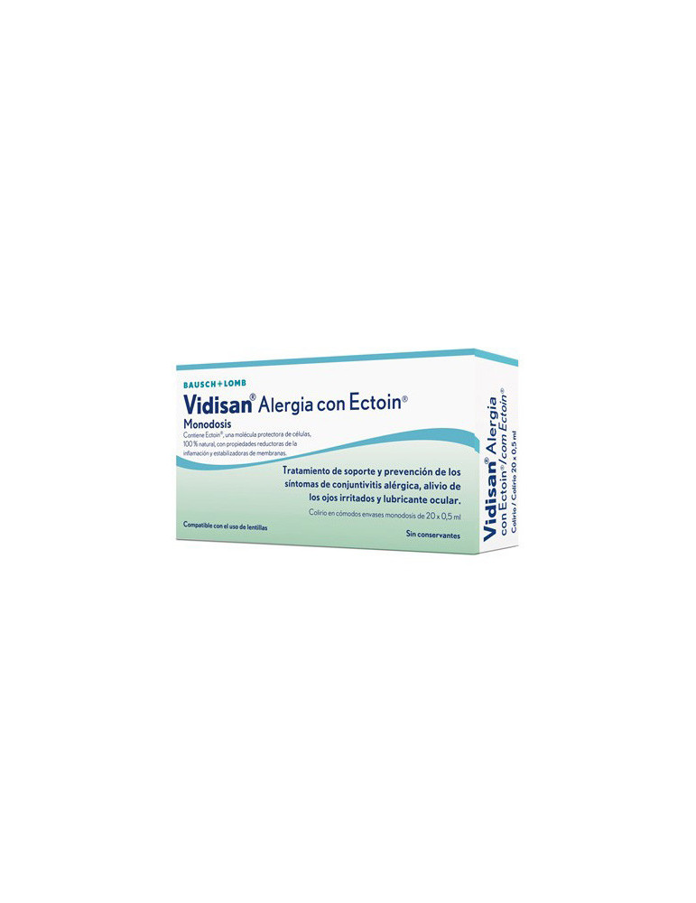 VIDISAN ALERGIA CON ECTOIN COLIRIO MONODOSIS 20