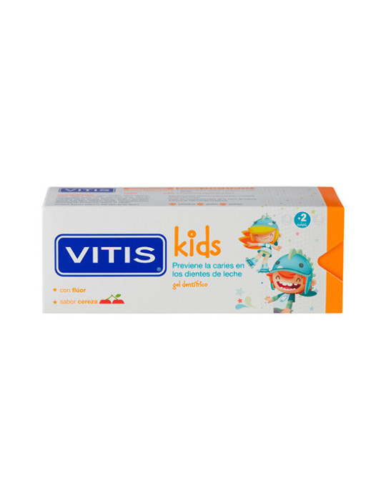 VITIS KIDS GEL DENTIFRICO 50 ML CEREZA 2-6 AÑOS