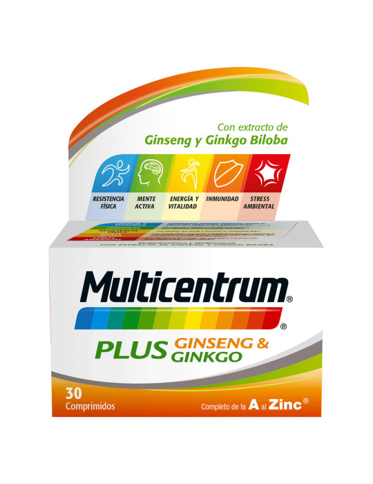 MULTICENTRUM PLUS GINSENG Y GINKGO 30 COMP