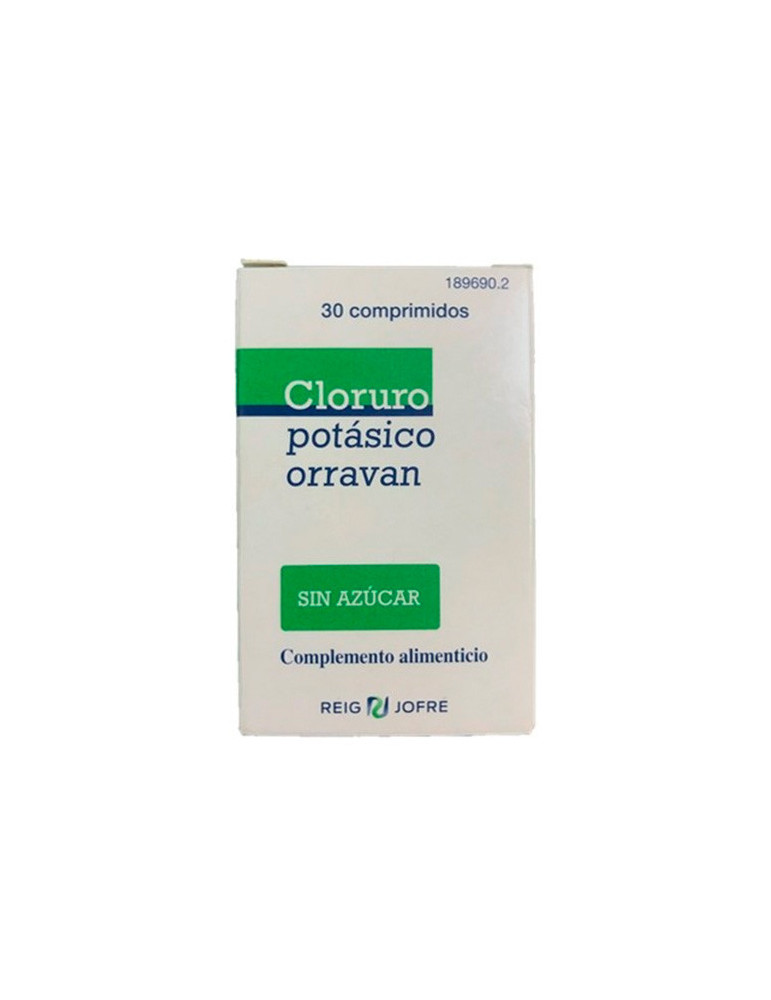 CLORURO POTASICO ORRAVAN 30 COMP VERDE