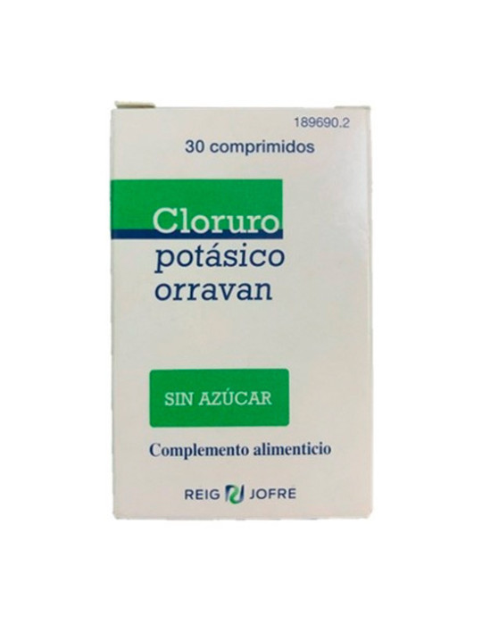 CLORURO POTASICO ORRAVAN 30 COMP VERDE