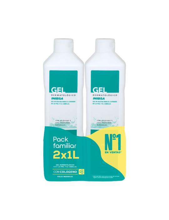 INIBSA GEL DERMATOLOGICO PACK VIAJE 1 L + 200 ML
