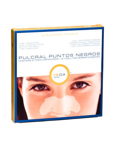 IOOX PULCRAL PUNTOS NEGROS 6 TIRAS+6 TOALLITAS