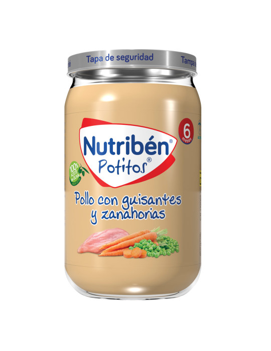 NUTRIBEN POLLO CON GUISANTES Y ZANAHORIAS POTITO