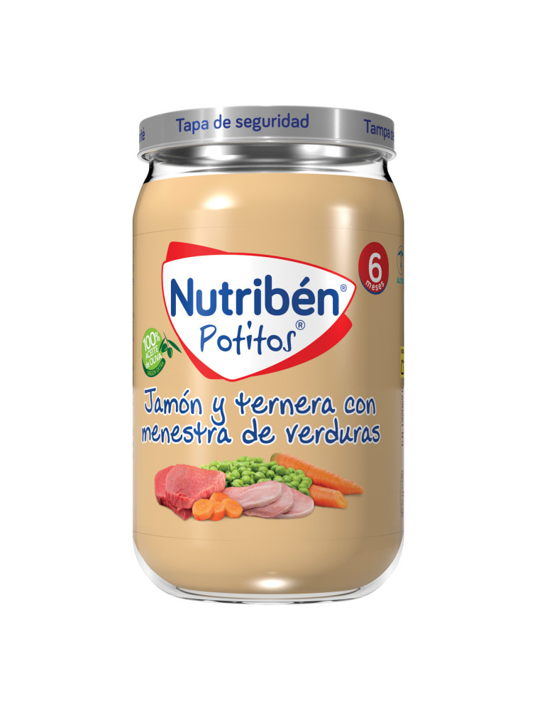 NUTRIBEN JAMON Y TERNERA CON MENESTRA DE VERDURA
