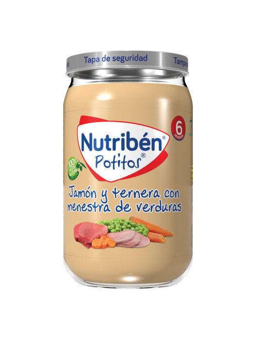 NUTRIBEN JAMON Y TERNERA CON MENESTRA DE VERDURA