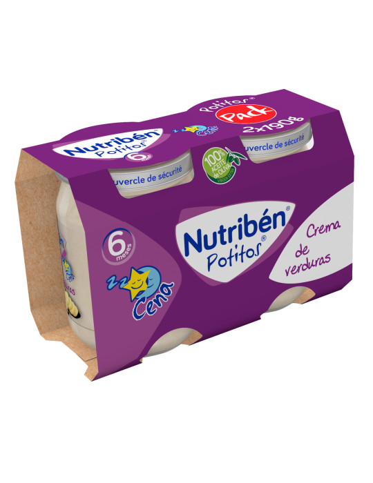 NUTRIBEN CENA CREMA DE VERDURAS POTITO 2 X 190 G
