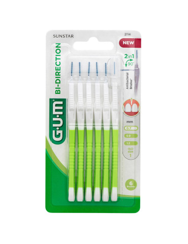 CEPILLO INTERDENTAL GUM 2114 0.7 BI-DIREC BLANCO