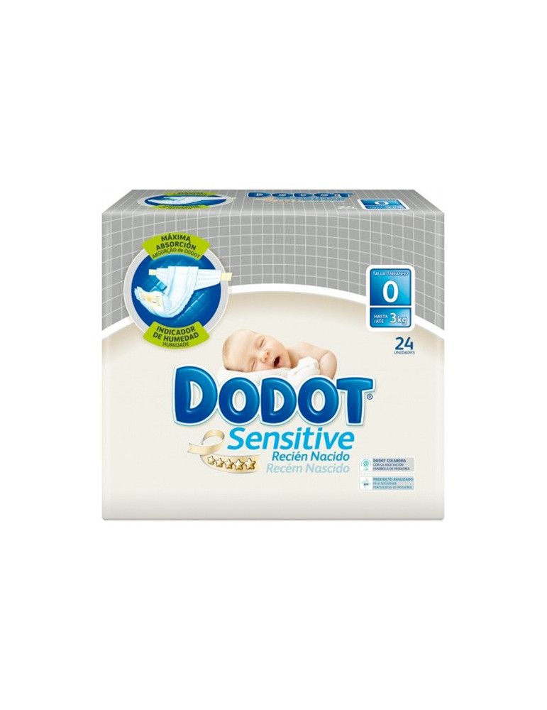 PAÑAL INFANTIL DODOT SENSITIV RECIEN NACIDO T-0