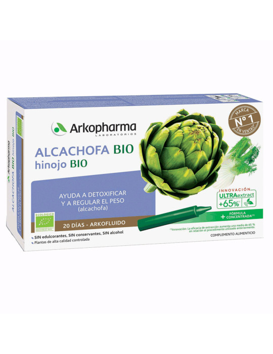 ARKOPHARMA ALCACHOFA HINOJO 20 AMPOLLAS