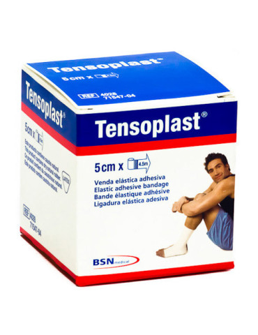 VENDA ELASTICA ADHESIVA TENSOPLAST 5 X 4,5 M