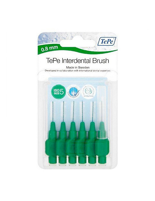 CEPILLO INTERDENTAL TEPE 0.8 MM VERDE