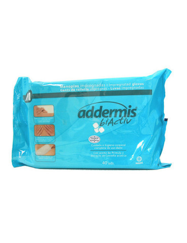 ADDERMIS BIACTIV MANOPLA ENJABONADA 40 MANOPLAS