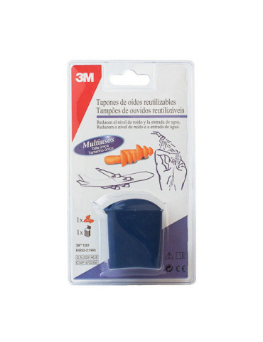 TAPONES OIDOS 3M SILICONA AGUA 2 UNID
