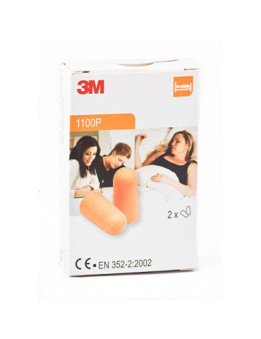 TAPONES OIDOS RUIDOS 3M 2 PARES 4 UNID NARANJA